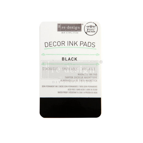 Re-Design with Prima Decor Magnetic Ink Pad Black (651312) (DISCONTINUED)