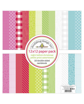 Doodlebug Design Night Before Christmas 12x12 Inch Petite Print Paper Pack (7041) (DISCONTINUED)
