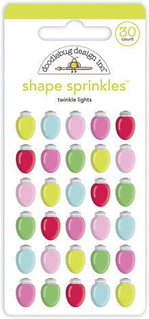 Doodlebug Design Twinkle Lights Shape Sprinkles (6942) (DISCONTINUED)