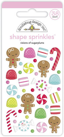 Doodlebug Design Visions of Sugarplums Shape Sprinkles (6943) (DISCONTINUED) Doodlebug Design Visions of Sugarplums Shape Sprinkles (6943) (DISCONTINUED)