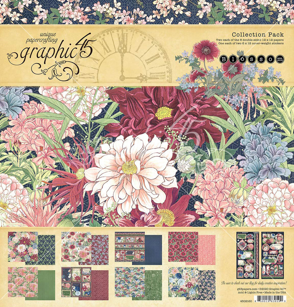 Graphic 45 Blossom 12x12 Inch Collection Pack (4502160) (OUTLET)