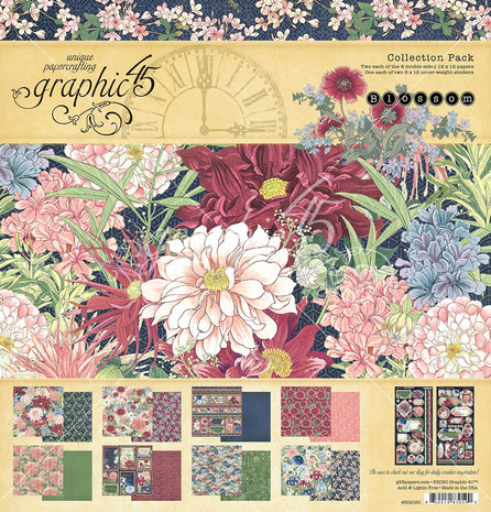 Graphic 45 Blossom 12x12 Inch Collection Pack (4502160) (OUTLET)