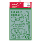 Stamperia Stencil A4 Lady Vagabond Escape the Ordinary (KSG456) (DISCONTINUED)