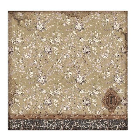 Stamperia Lady Vagabond and Cat 12x12 Inch Paper Sheets (10pcs) (SBB760) (DISCONTINUED)