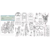 Stamperia Clear Die Cuts Lady Vagabond (DFLDCP02) (DISCONTINUED)