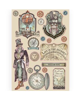 Stamperia Colored Wooden Shapes A5 Sir Vagabond Images (KLSP092) (DISCONTINUED)