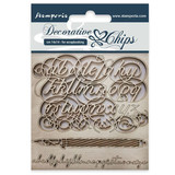 Stamperia Decorative Chips Alphabet (SCB27) (DISCONTINUED)