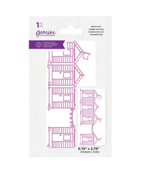 Gemini Best of British Beach Huts Embossing Folder (GEM-EF5-BOBBH) (DISCONTINUED)