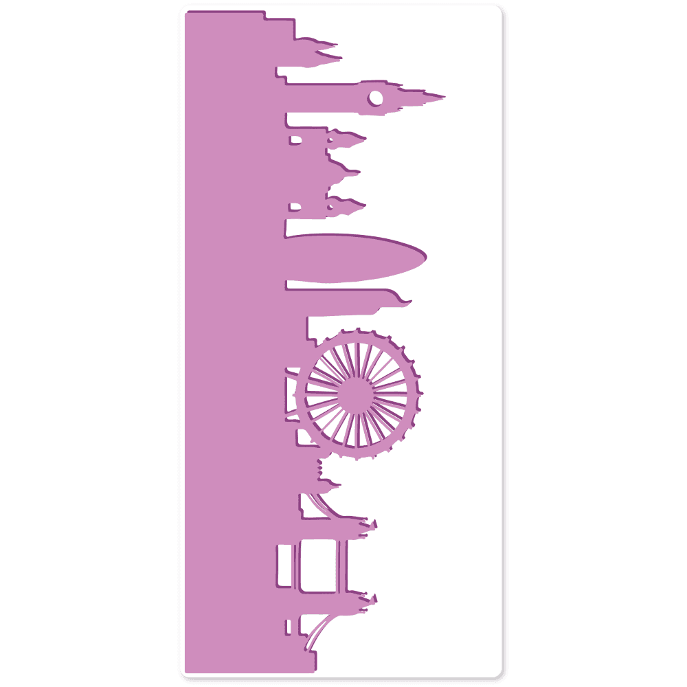 Gemini Best of British London Skyline Embossing Folder (GEM-EF5-BOBLS) (DISCONTINUED)