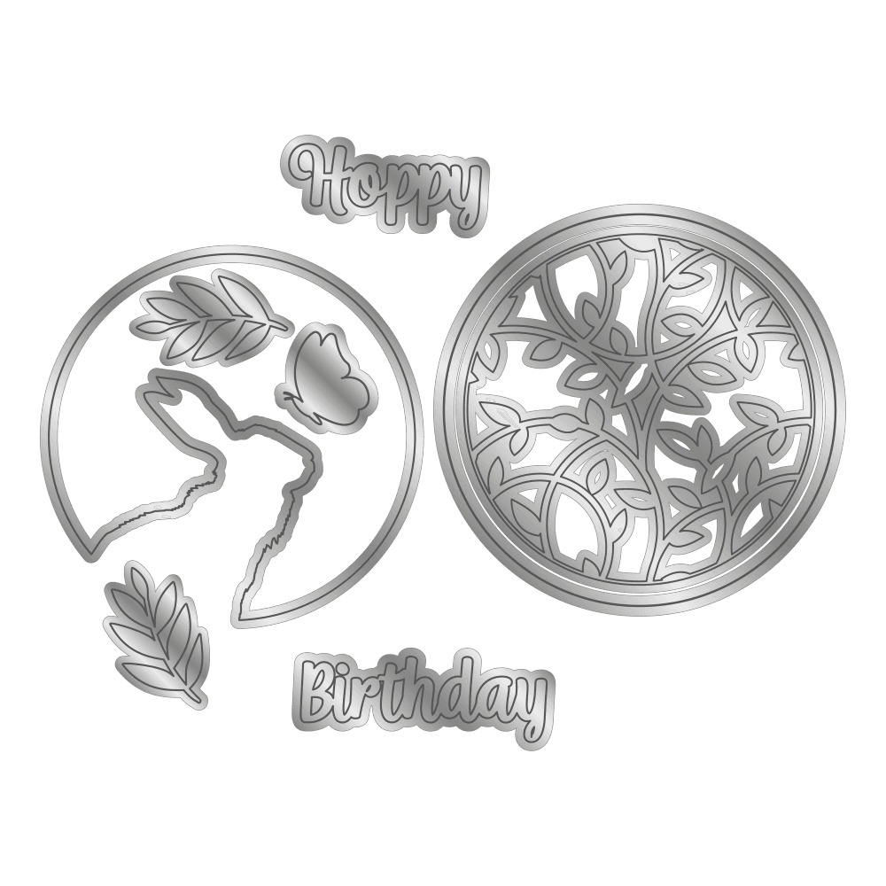 Gemini Rabbit Silhouette Elements Dies (GEM-MD-ELE-RASI) (DISCONTINUED)