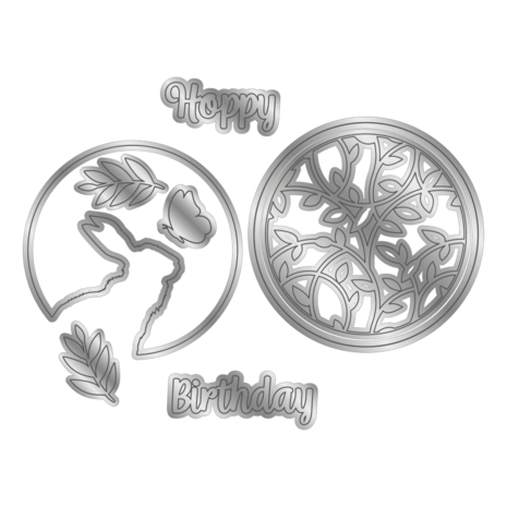 Gemini Rabbit Silhouette Elements Dies (GEM-MD-ELE-RASI) (DISCONTINUED)