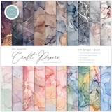 Craft Consortium Essential Craft Papers 12x12 Inch Paper Pad Ink Drops Dusk (CCEPAD014)