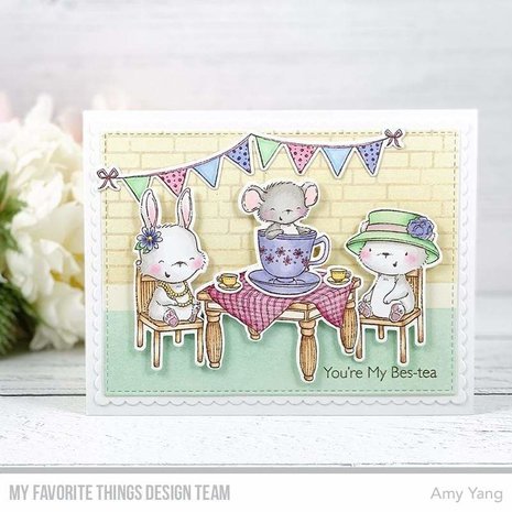 My Favorite Things English Brick Wall Background Rubber Stamp (BG-139) (OUTLET)