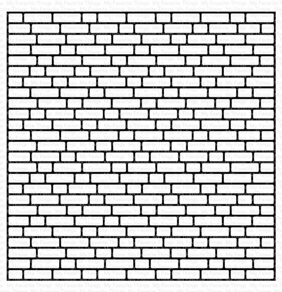 My Favorite Things English Brick Wall Background Rubber Stamp (BG-139) (OUTLET)