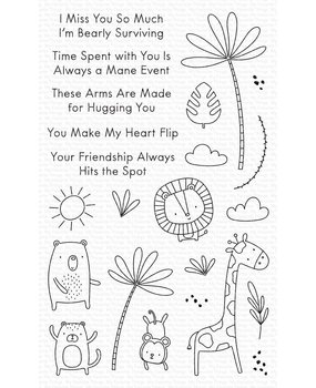 My Favorite Things Sweet Safari Clear Stamps (CS-526) (OUTLET)