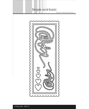 Simple and Basic Slimcard add-on Cutting die (SBD115) (DISCONTINUED)