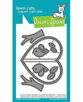 Lawn Fawn Center Picture Window Card Heart Add-On Dies (LF2473) (DISCONTINUED)