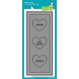 Lawn Fawn Scalloped Slimline with Hearts: Portrait Dies (LF2477) (DISCONTINUED)