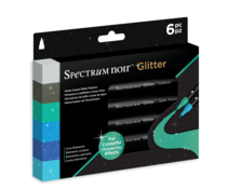 Spectrum Noir Glitter Marker Cool Elements (6pc) (SN-GLM-CEL6)