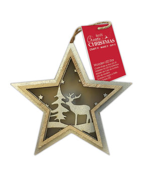 Papermania Create Christmas Wooden LED Star Stag Trees (PMA 105991) (DISCONTINUED)