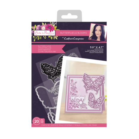 Crafter's Companion Butterflies and Blooms Stamp & Die Butterfly Love (SCC-AF-BB-STD-BL) (OUTLET) Crafter's Companion Butterflies and Blooms Stamp & Die Butterfly Love (SCC-AF-BB-STD-BL) (OUTLET)