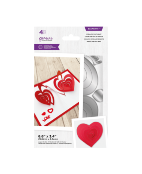 Gemini Spiral Pop-Out Heart Elements Dies (GEM-MD-ELE-SPHE) (DISCONTINUED)