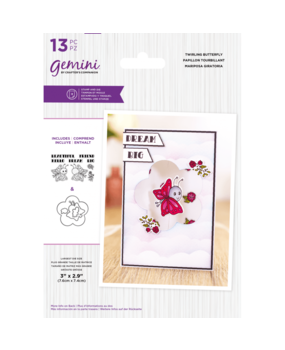 Gemini Twirling Butterfly Stamp & Die (GEM-STD-TWIRLBY) (DISCONTINUED)