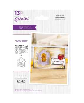 Gemini Twirling Dog Stamp & Die (GEM-STD-TWIRLDG) (OUTLET)