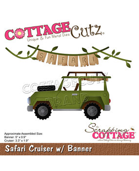Scrapping Cottage Safari Cruiser w/ Banner (CC-837) (OUTLET)