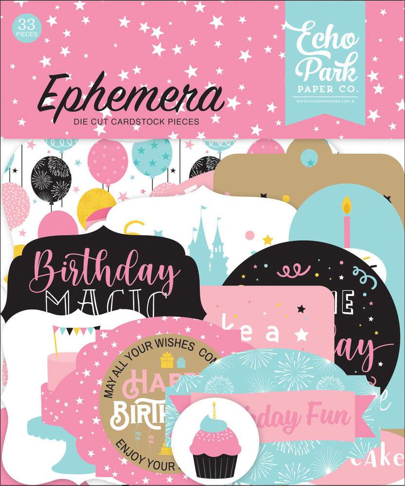 Echo Park Magical Birthday Girl Ephemera (MBG231024) (DISCONTINUED) Echo Park Magical Birthday Girl Ephemera (MBG231024) (DISCONTINUED)