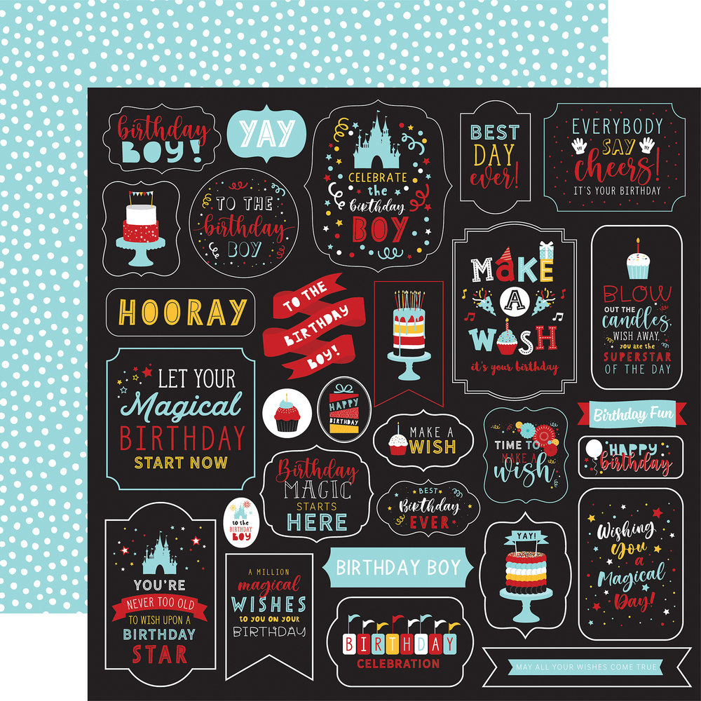 Echo Park Magical Birthday Boy 12X12 Inch Paper Pad (MBB232030) (DISCONTINUED) Echo Park Magical Birthday Boy 12X12 Inch Paper Pad (MBB232030) (DISCONTINUED)