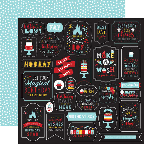 Echo Park Magical Birthday Boy 12X12 Inch Paper Pad (MBB232030) (DISCONTINUED) Echo Park Magical Birthday Boy 12X12 Inch Paper Pad (MBB232030) (DISCONTINUED)