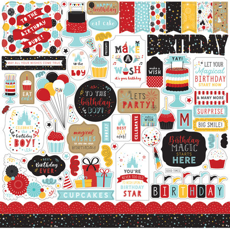 Echo Park Magical Birthday Boy 12x12 Inch Element Sticker (MBB232014) (DISCONTINUED) Echo Park Magical Birthday Boy 12x12 Inch Element Sticker (MBB232014) (DISCONTINUED)