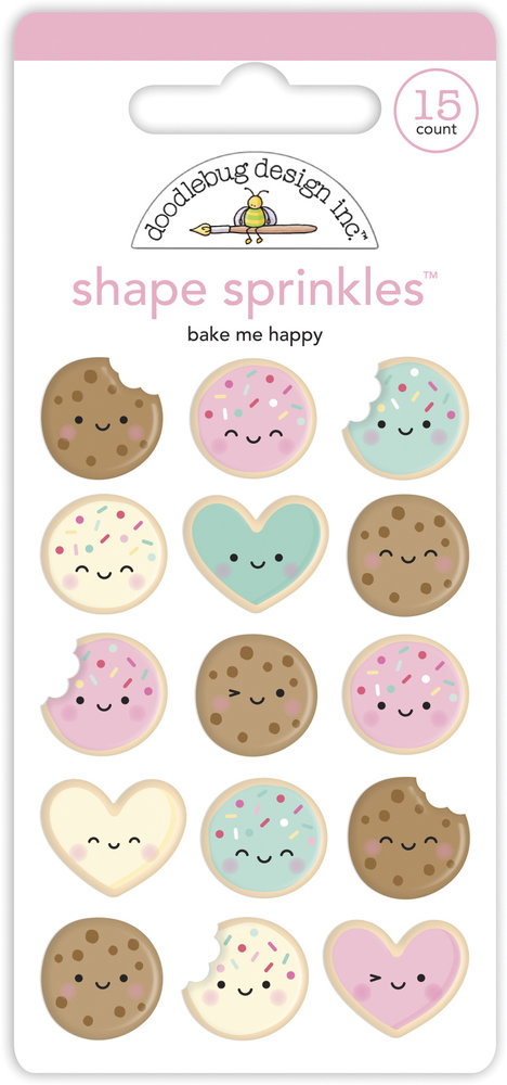 Doodlebug Design Bake Me Happy Shape Sprinkles (7089) (DISCONTINUED)
