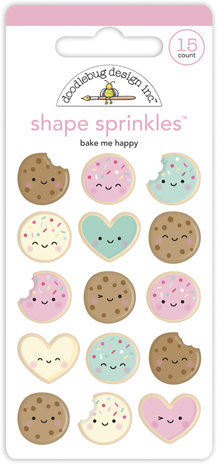 Doodlebug Design Bake Me Happy Shape Sprinkles (7089) (DISCONTINUED)
