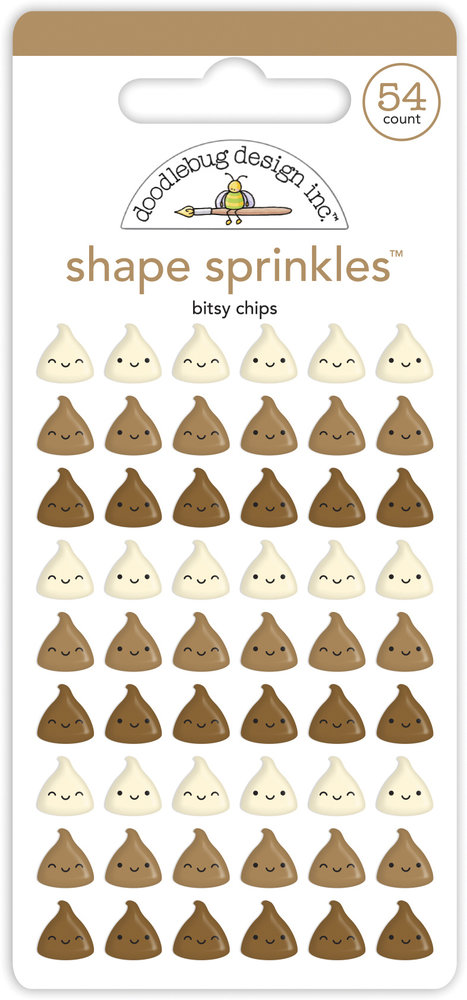 Doodlebug Design Bitsy Chips Shape Sprinkles (7090) (DISCONTINUED)