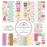 Doodlebug Design Made With Love 12x12 Inch Paper Pack (7127) (DISCONTINUED)