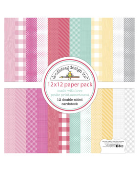 Doodlebug Design Made With Love 12x12 Inch Petite Print Paper Pack (7128) (DISCONTINUED)