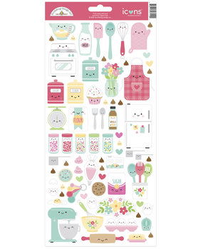 Doodlebug Design Made With Love Icons Sticker (7112) (DISCONTINUED)