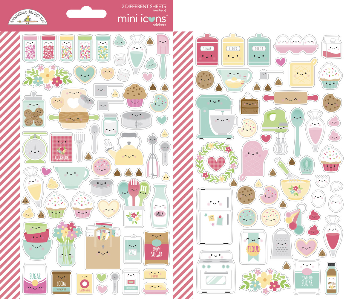 Doodlebug Design Made With Love Mini Icons Sticker (7103) (DISCONTINUED)