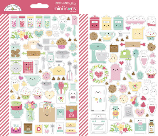 Doodlebug Design Made With Love Mini Icons Sticker (7103) (DISCONTINUED)