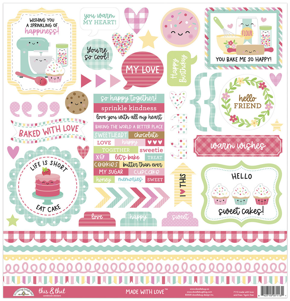 Doodlebug Design Made With Love This & That Sticker (7113) (DISCONTINUED) Doodlebug Design Made With Love This & That Sticker (7113) (DISCONTINUED)