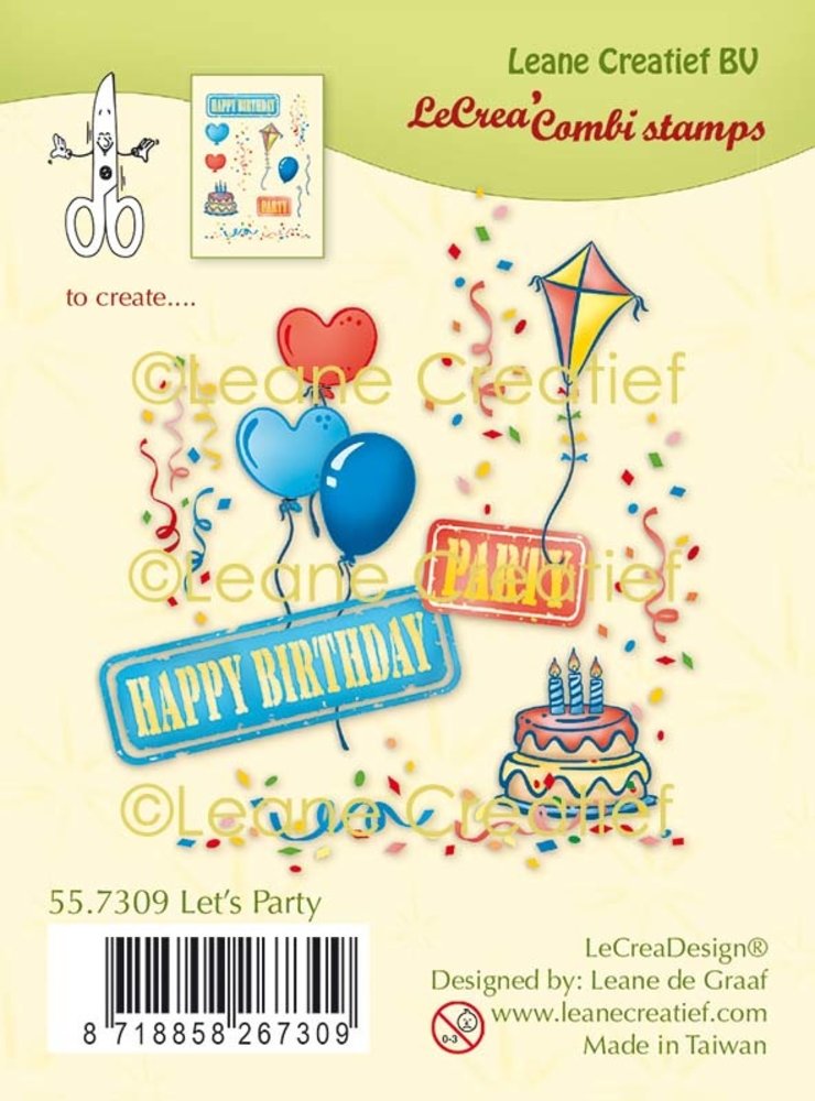 Leane Creatief Let’s Party Clear Stamps (55.7309) (OUTLET) Leane Creatief Let’s Party Clear Stamps (55.7309) (OUTLET)