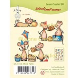 Leane Creatief Mice Party Clear Stamps (55.7316) (OUTLET)