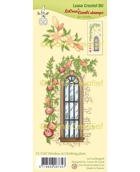 Leane Creatief Window With Climbing Plant Clear Stamps (55.7347) (DISCONTINUED)