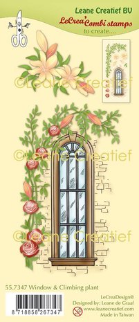 Leane Creatief Window With Climbing Plant Clear Stamps (55.7347) (DISCONTINUED) Leane Creatief Window With Climbing Plant Clear Stamps (55.7347) (DISCONTINUED)