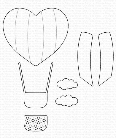 My Favorite Things Heart Air Balloon Die-namics (MFT-1911) (OUTLET)