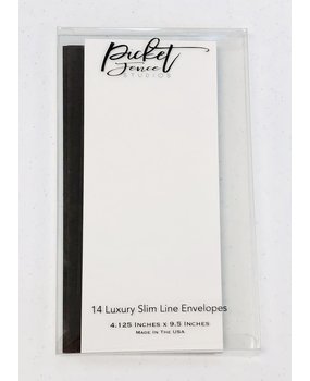 Picket Fence Studios Slim Line Envelopes 4.125 x 9.5 Inch Neutral (EN-101) (OUTLET)
