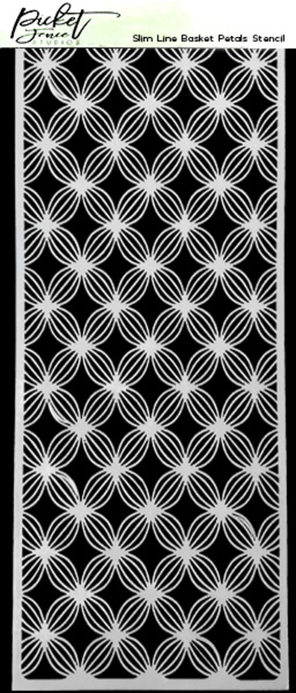 Picket Fence Studios Slim Line Basket Petals 4x10 Inch Stencil (SC-215) (OUTLET) Picket Fence Studios Slim Line Basket Petals 4x10 Inch Stencil (SC-215) (OUTLET)