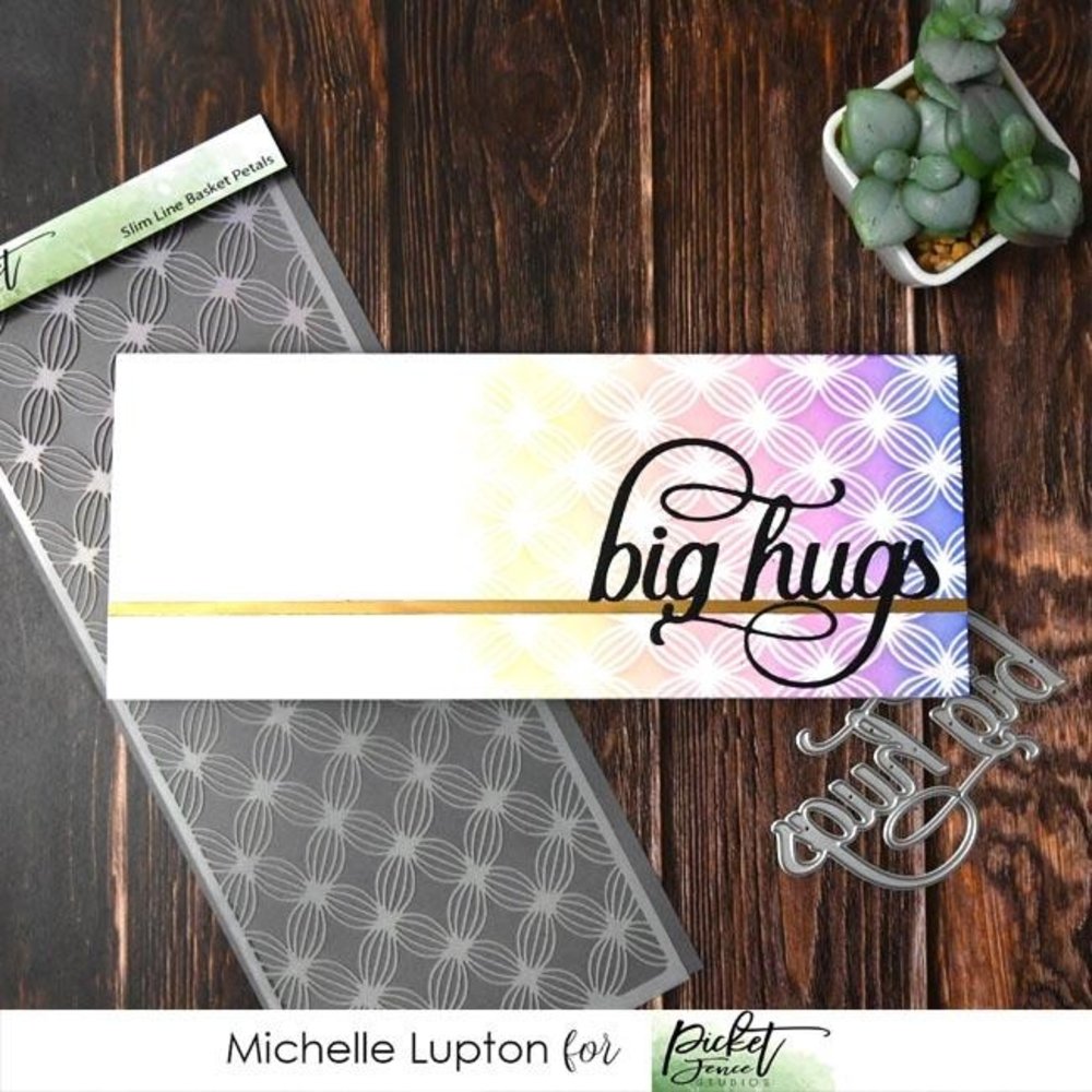 Picket Fence Studios Slim Line Basket Petals 4x10 Inch Stencil (SC-215) (OUTLET) Picket Fence Studios Slim Line Basket Petals 4x10 Inch Stencil (SC-215) (OUTLET)